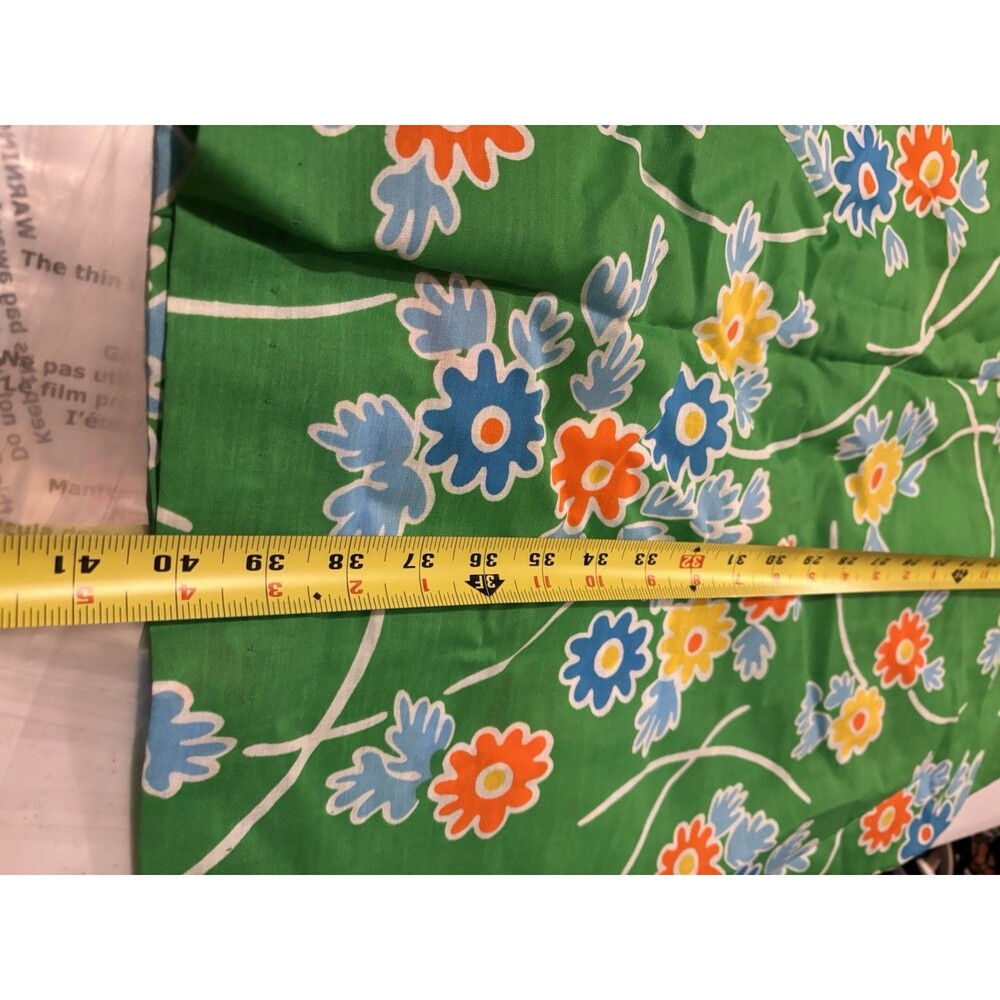 Vtg 60s Flower Power Patio House Dress Loungewear Psychedelic Hippy NWT MCM 70s - Picture 3 of 16